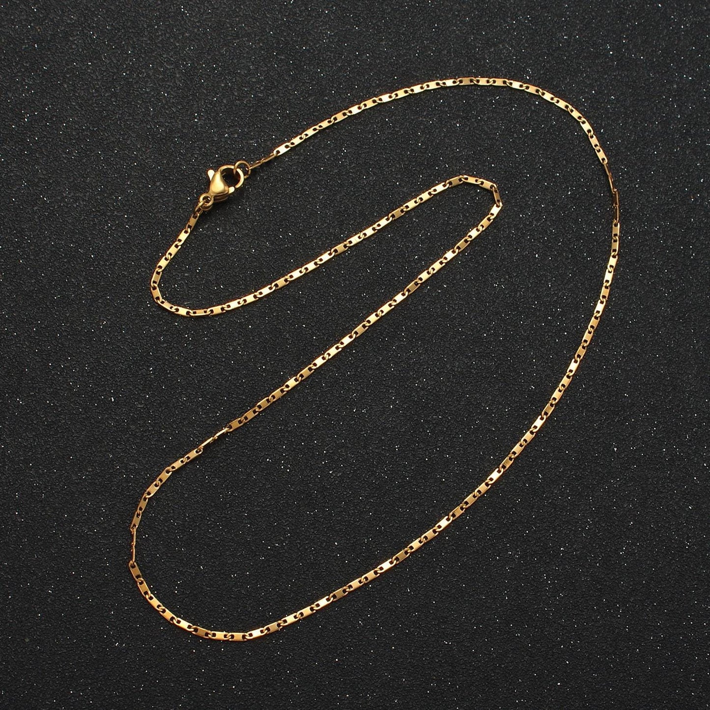 18 inch anchor mariner stainless steel chain necklace in gold & silver | wa-2598 wa-2599