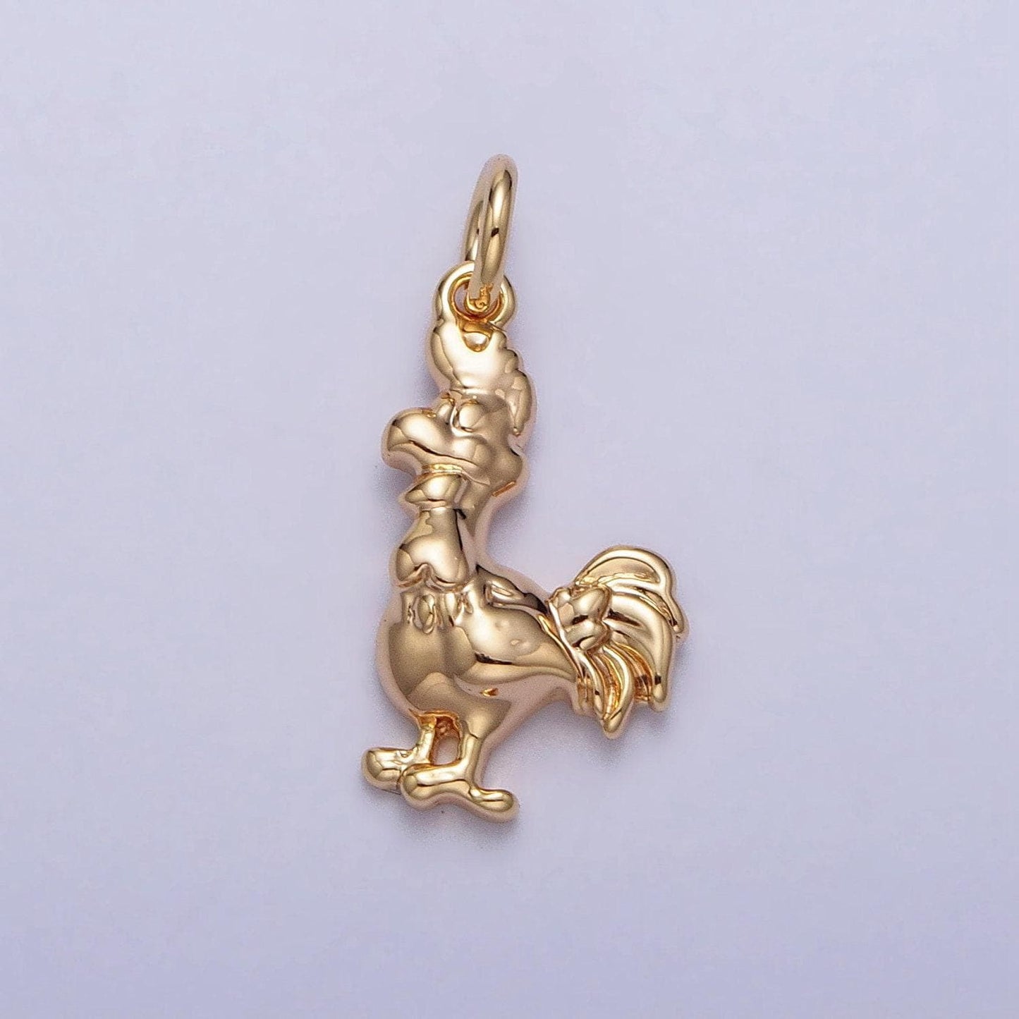 16.7x7.8mm tiny chicken charm pendant rooster charm necklace bracelet earring charms, animal lover kids jewelry gold silver color ac235