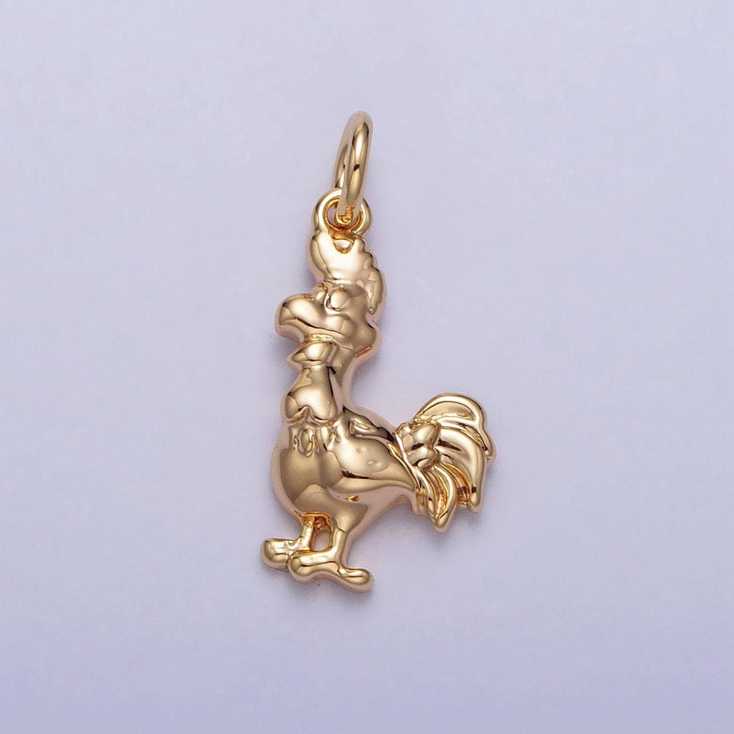 16.7x7.8mm tiny chicken charm pendant rooster charm necklace bracelet earring charms, animal lover kids jewelry gold silver color ac235