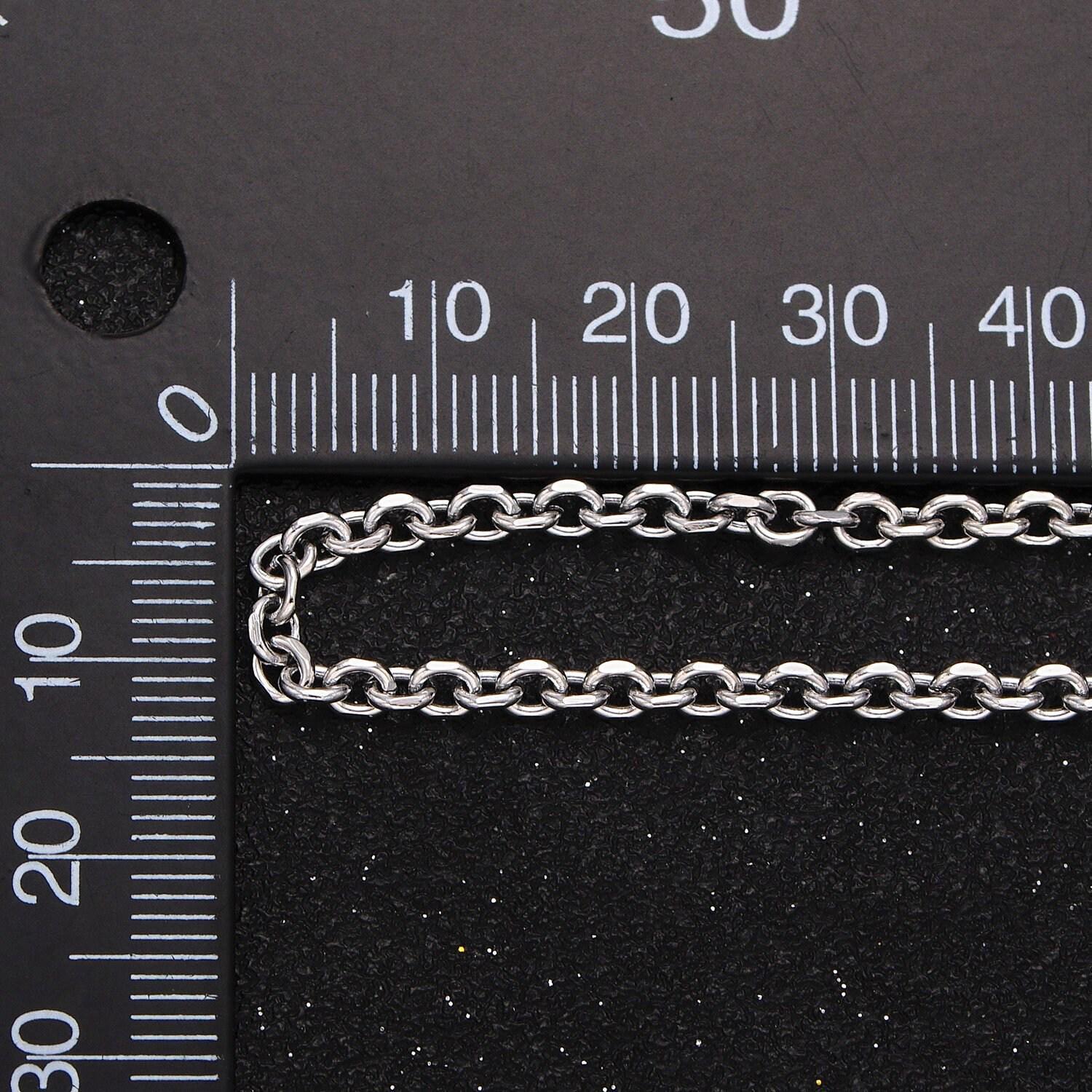 24k gold filled unfinished chain by yard cable circle chain, oval link necklace chain, wholesale bulk chain jewelry making 3.00mm roll-889