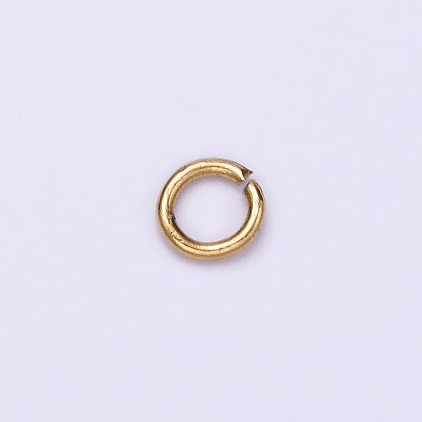 Stainless steel 4mm x 1mm jump ring pack jewelry making findings supply in gold & silver 18mm gauge ring | z585 z586