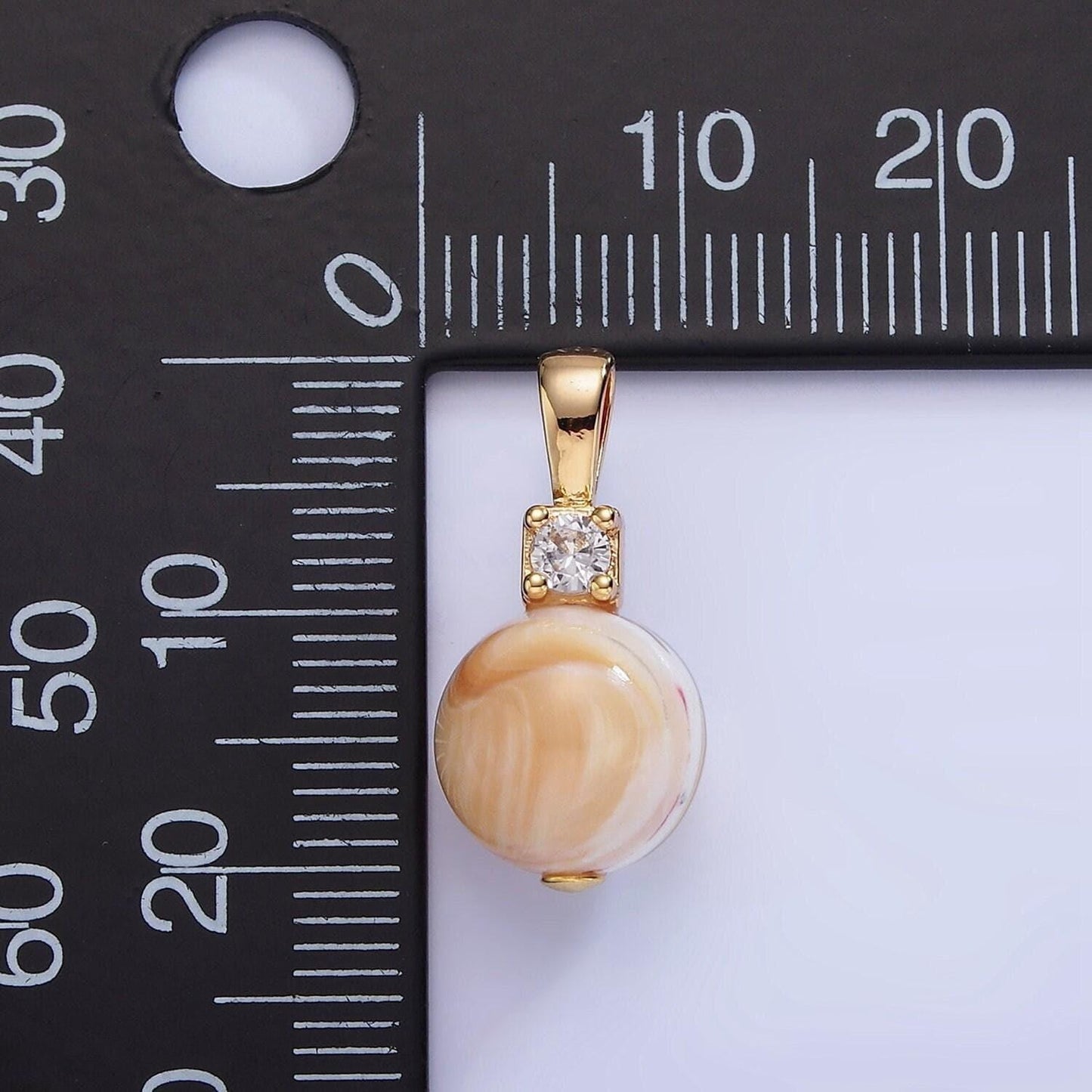 Natural golden brown mother of pearl shell round beads 10mm charm high quality iridescent pearl gemstone pendant for jewelry making p1572