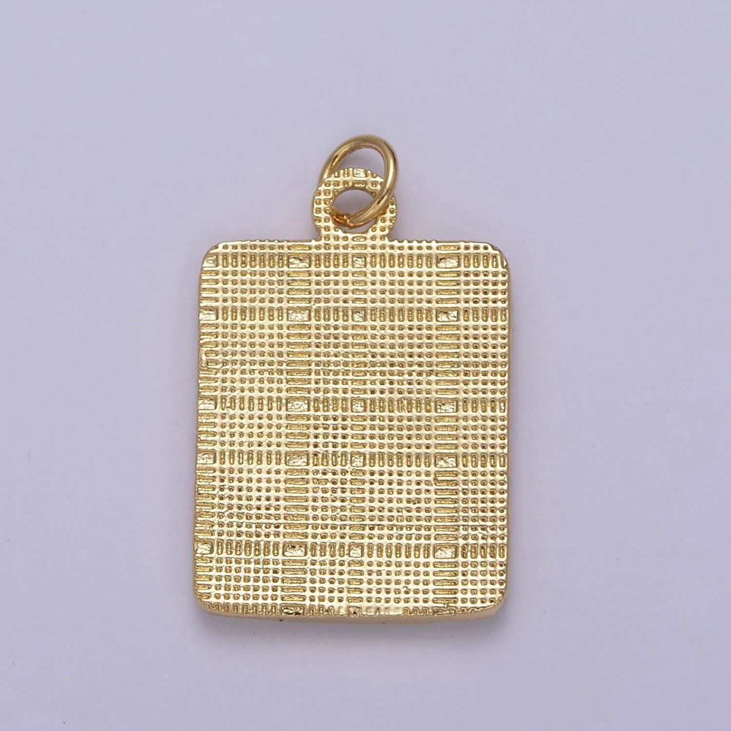 24k gold filled initial tag letter charm a - z alphabet letter tile charm pendant for personalized necklace jewelry making