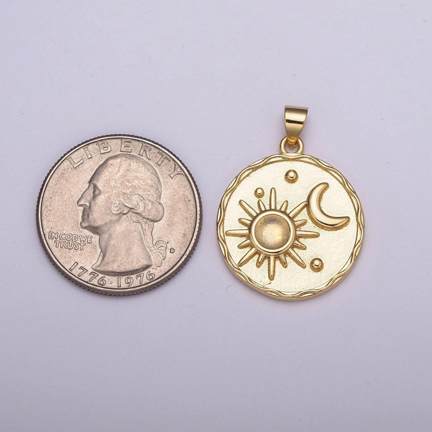 Gold star moonstone, red agate moon round circle charm medallion coin round geometric pendant for minimalist jewelry necklace,n-512 ~ n-513