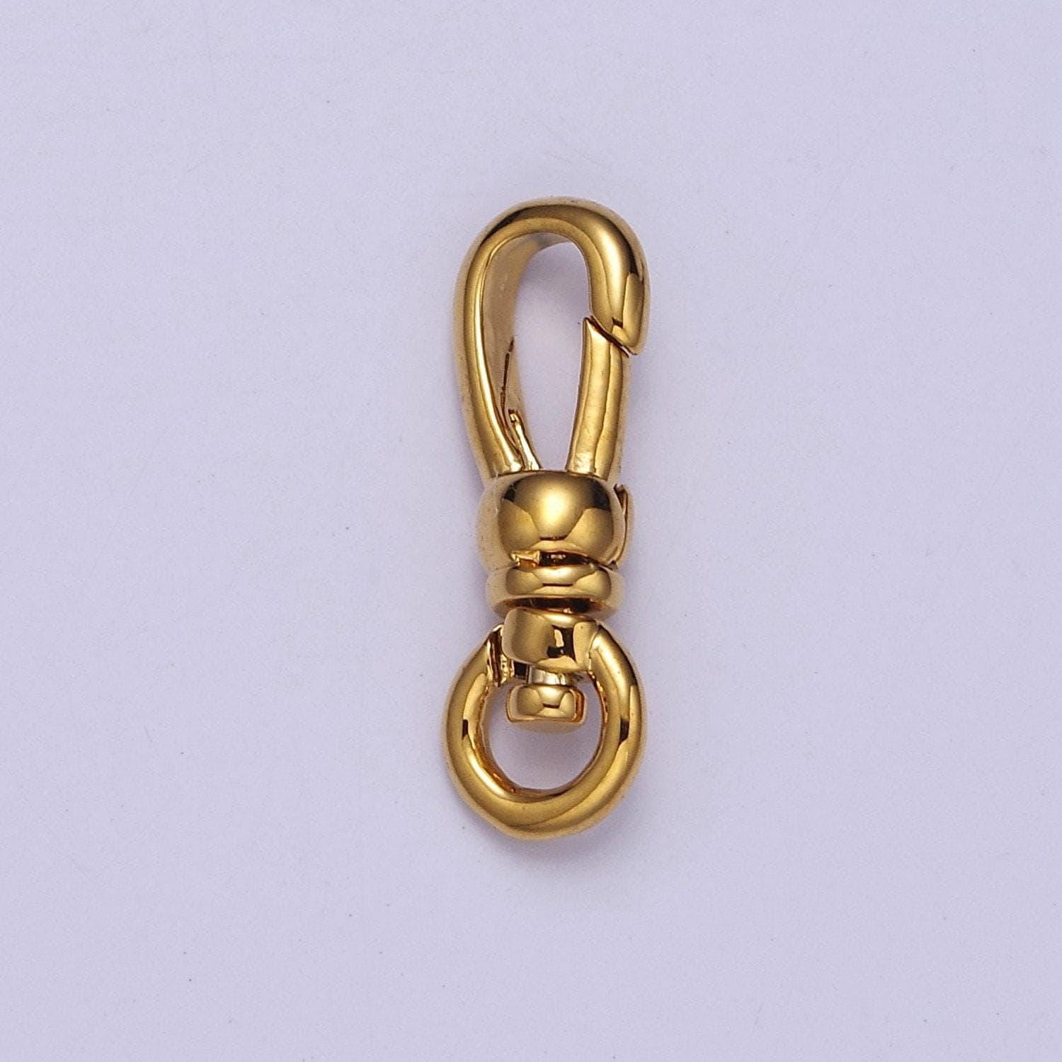 24k gold filled lobster swivel clasps, 19mmx6mm clasps in gold & silver color, l-719, l-720
