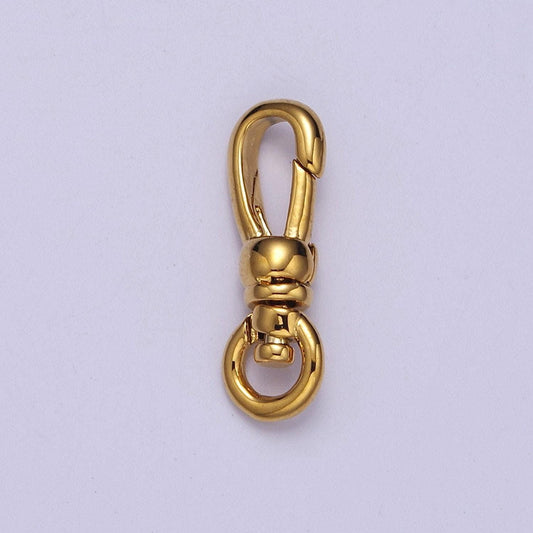 24k gold filled lobster swivel clasps, 19mmx6mm clasps in gold & silver color, l-719, l-720