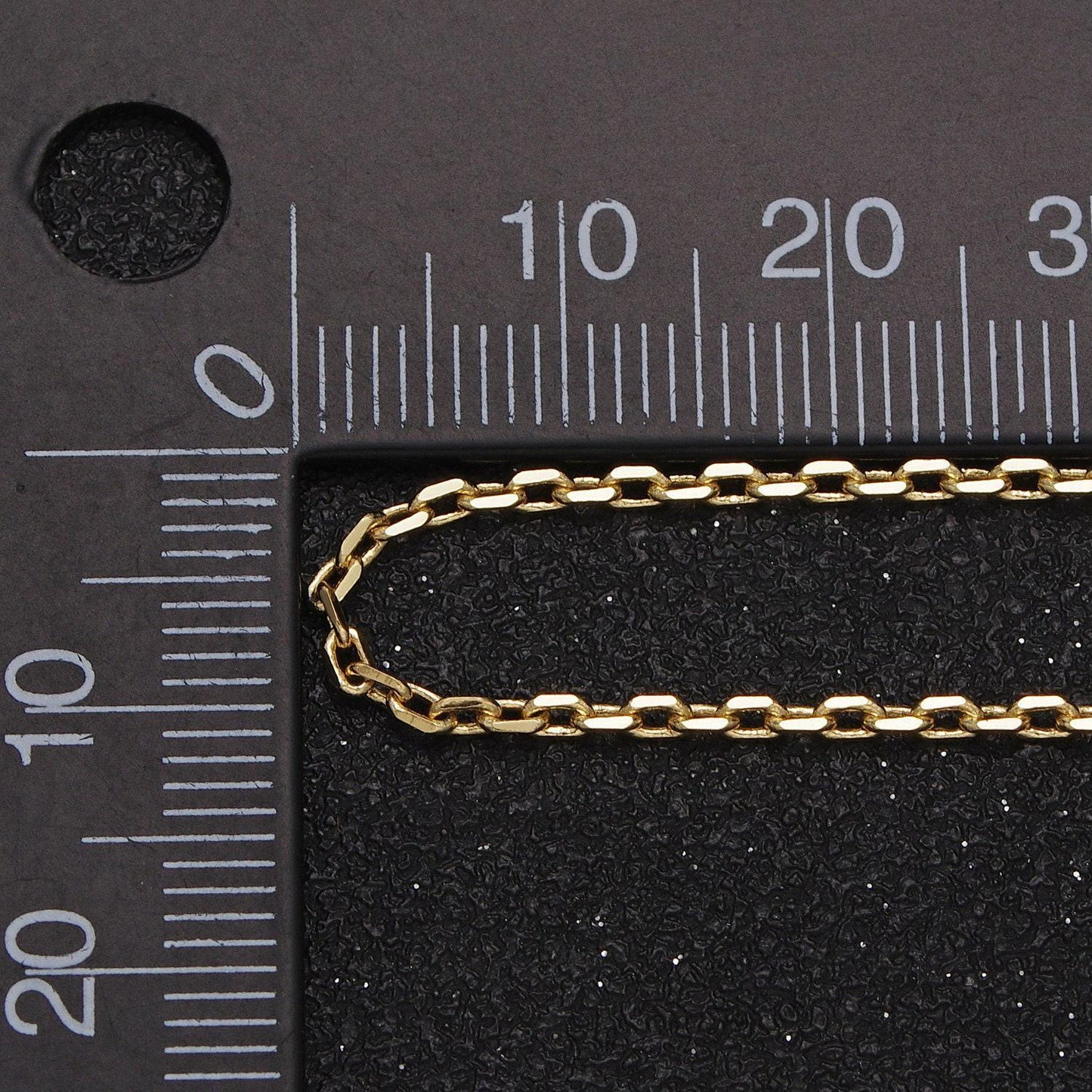 Dainty gold cable chain 17.75 inch necklace simple, everyday layering necklace wa1642