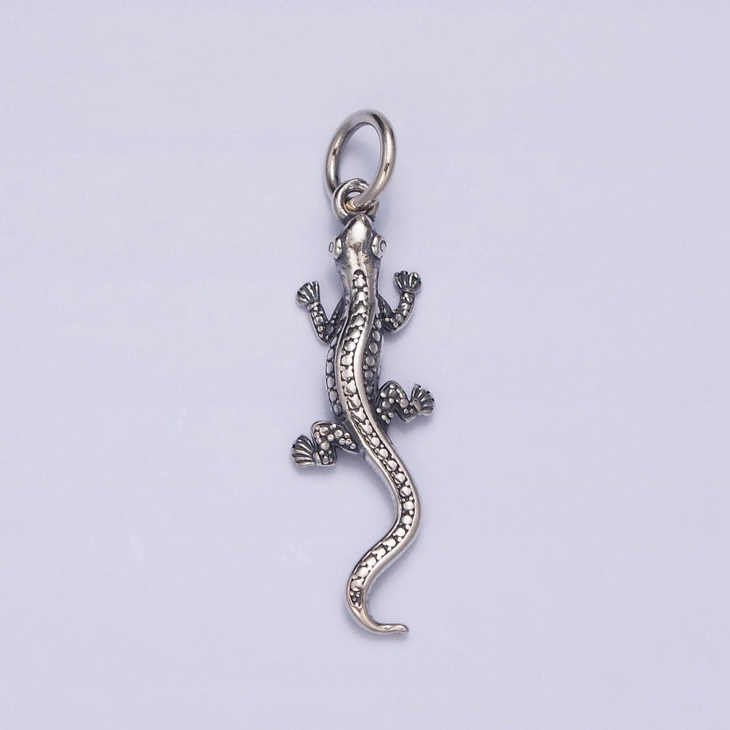 S925 sterling silver lizard necklace charm, gecko necklace pendant, sterling silver bracelet charm, salamander charm sl-293