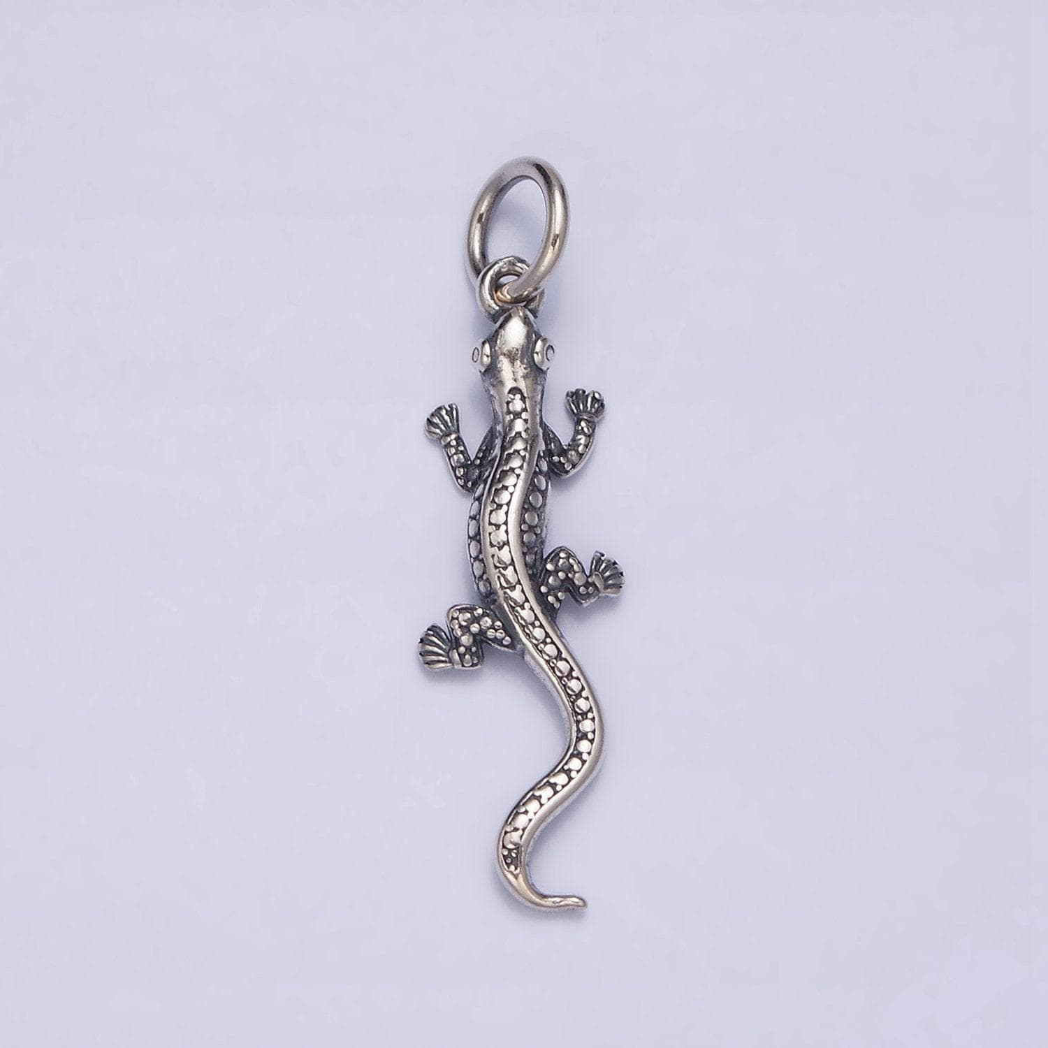 S925 sterling silver lizard necklace charm, gecko necklace pendant, sterling silver bracelet charm, salamander charm sl-293