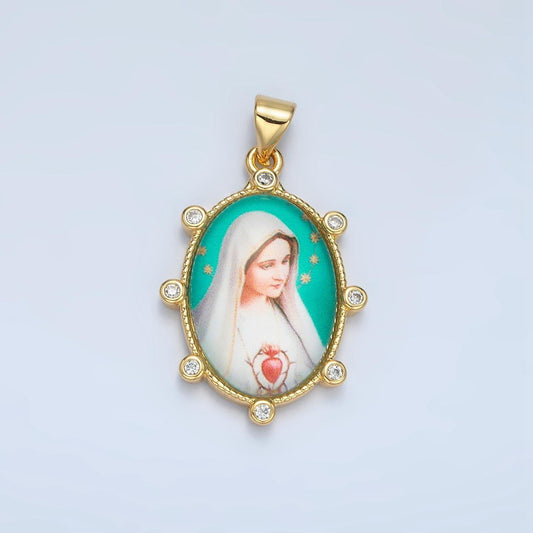 Dainty gold filled catholic medals virgin mary pendant our lady of guadalupe picture pendant medallion religious charm aa902