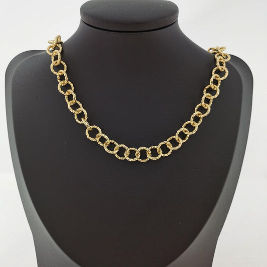 24k gold oval rolo chain by yard, oval link chain by foot, wholesale bulk roll chain for jewelry making, width 10mm, 210