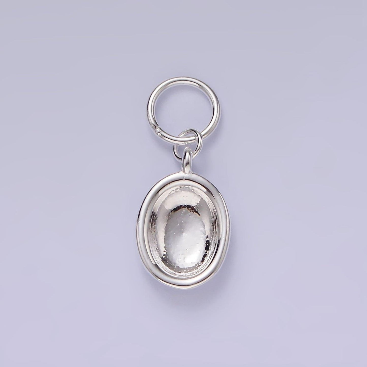 S925 sterling silver oval charm 17mm | sl-420