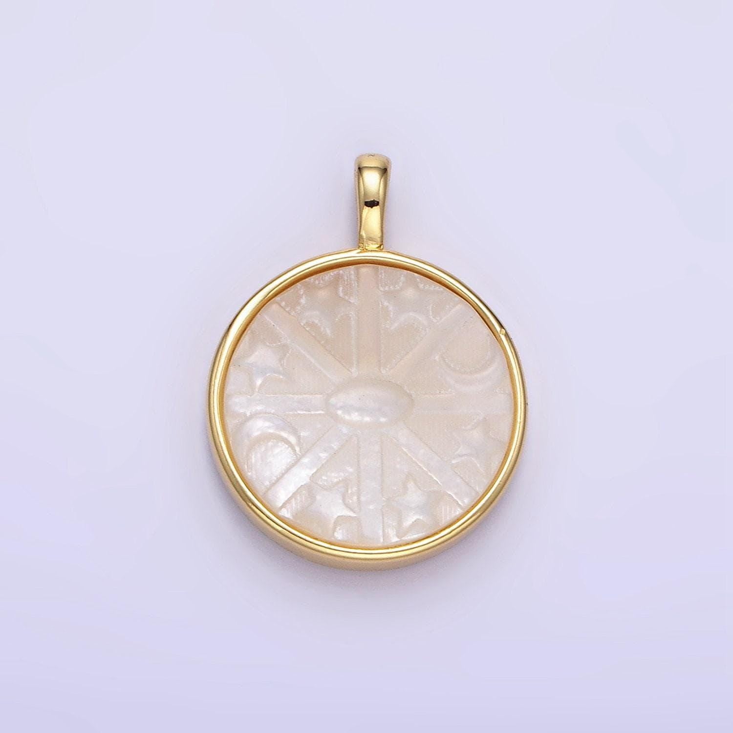 Gold pearl charm 24k gold filled star pendant dainty moon charm for bracelet necklace diy jewelry making supply aa1355