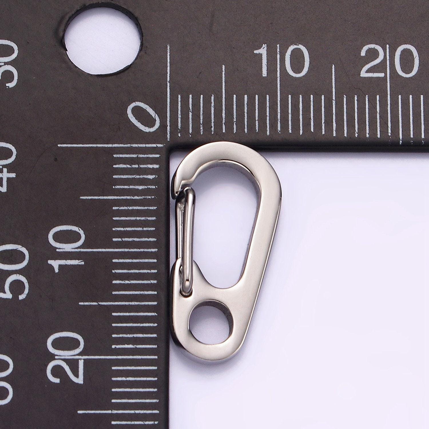 Stainless steel 20mm snap hook carabiner minimalist jewelry findings supply | z559