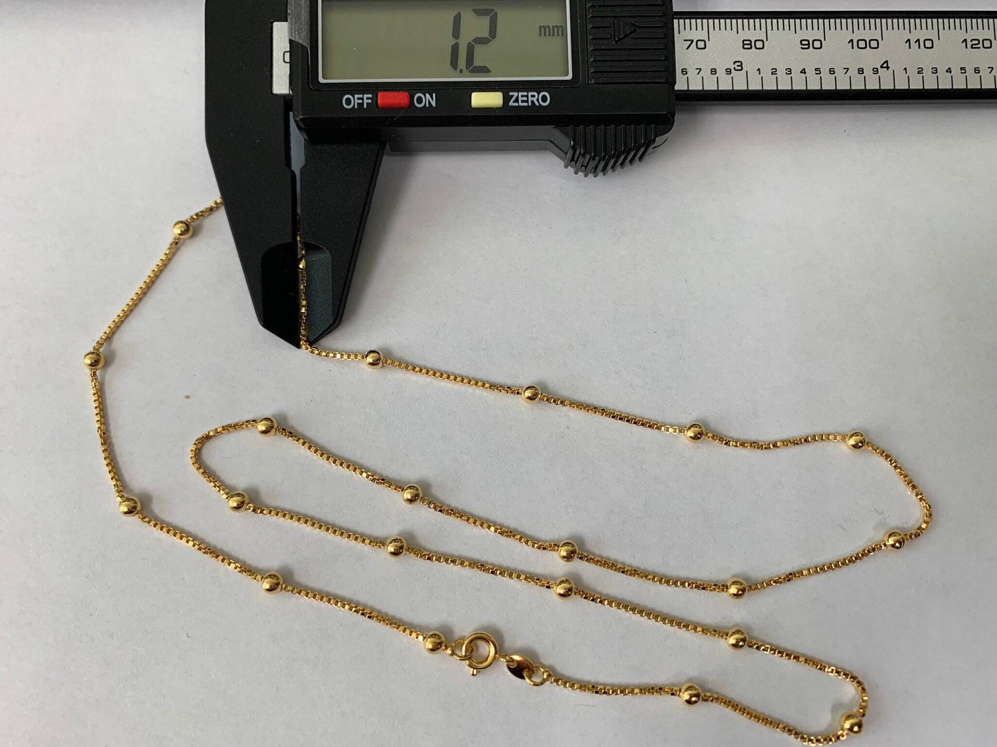 18" ready to use thin rolo necklace chain, layering ball box chain luxe necklace, for pendant charm necklace, 761