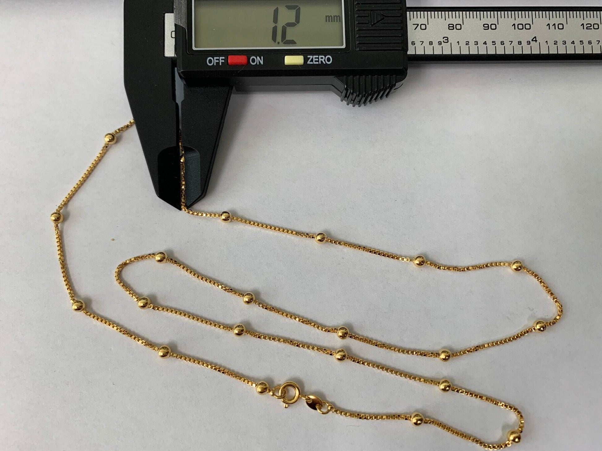18" ready to use thin rolo necklace chain, layering ball box chain luxe necklace, for pendant charm necklace, 761
