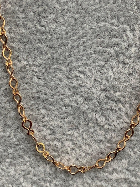1pc gold figure 8 chain,2.8 mm figure 8 chain with spring clasp, gold figure 8 chain necklace, great quality, jewelry supplies,719