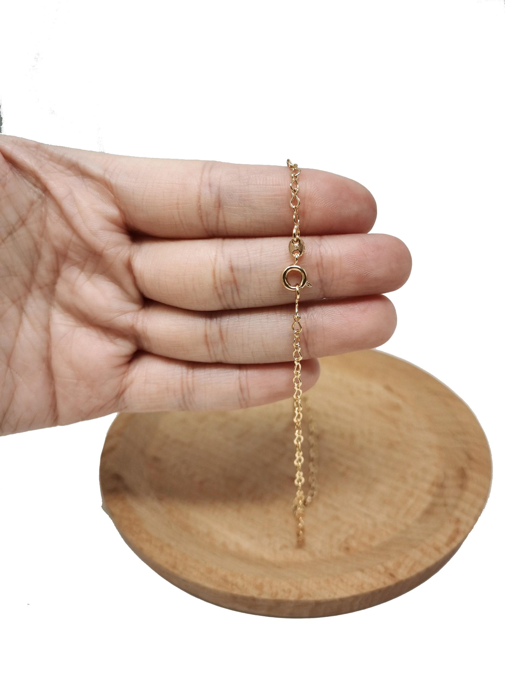 1pc gold figure 8 chain,2.8 mm figure 8 chain with spring clasp, gold figure 8 chain necklace, great quality, jewelry supplies,719