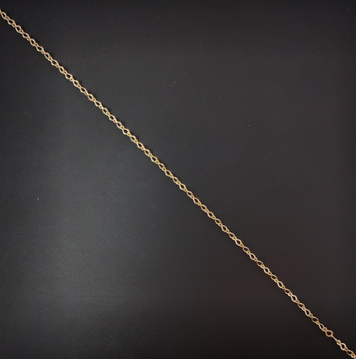 1pc gold figure 8 chain,2.8 mm figure 8 chain with spring clasp, gold figure 8 chain necklace, great quality, jewelry supplies,719