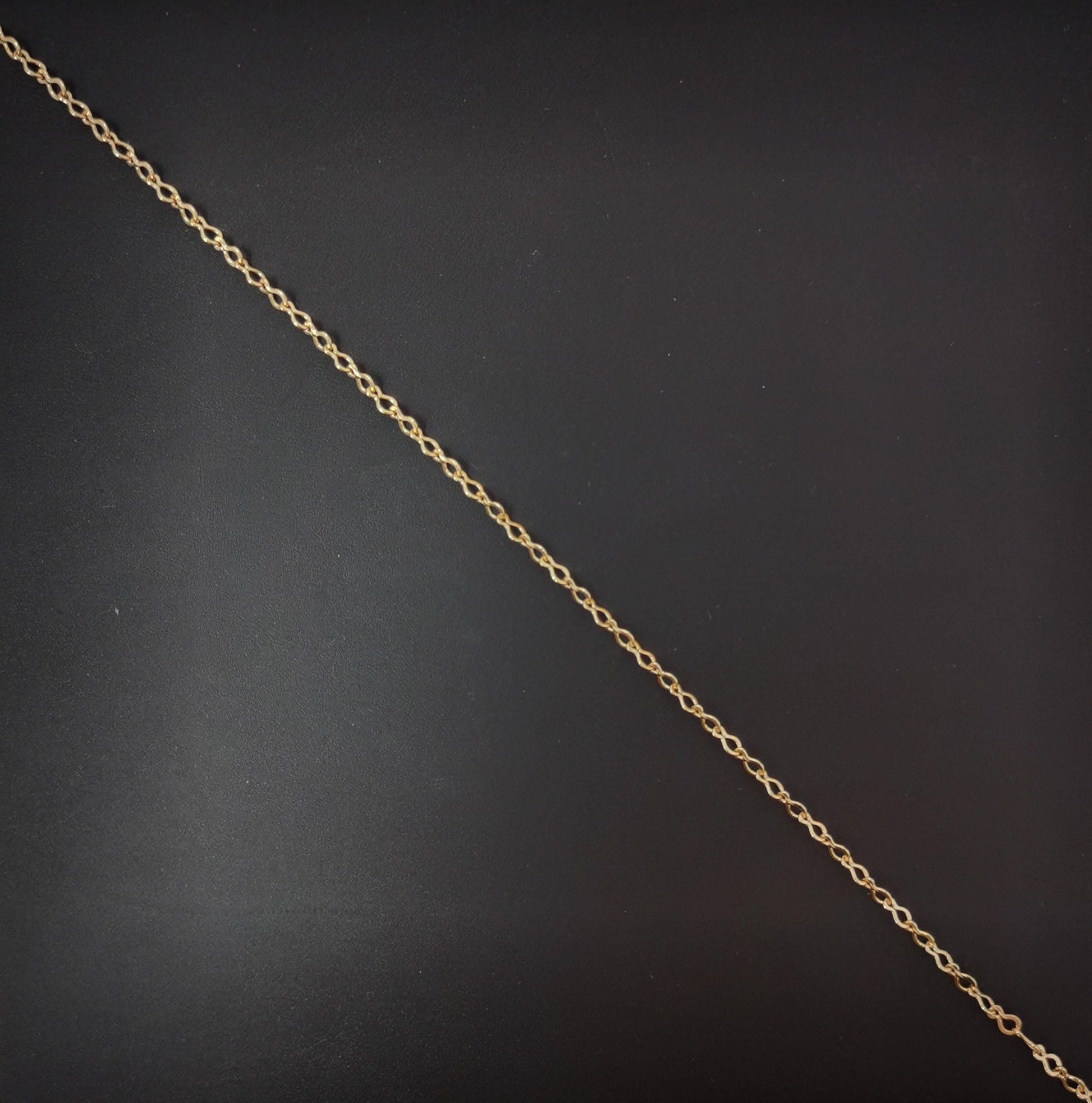 1pc gold figure 8 chain,2.8 mm figure 8 chain with spring clasp, gold figure 8 chain necklace, great quality, jewelry supplies,719