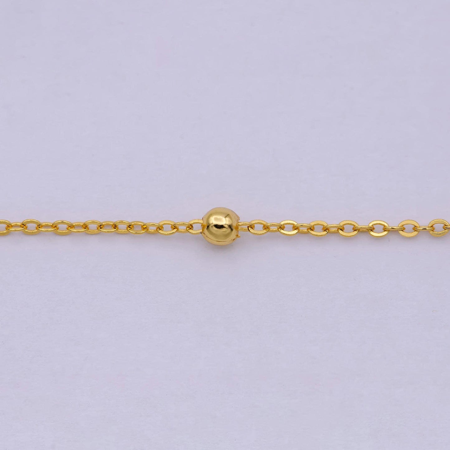 24k gold filled satellite chain dainty gold ball chain 18 / 24 inches ready to wear necklace w/ spring ring clasps | wa-527