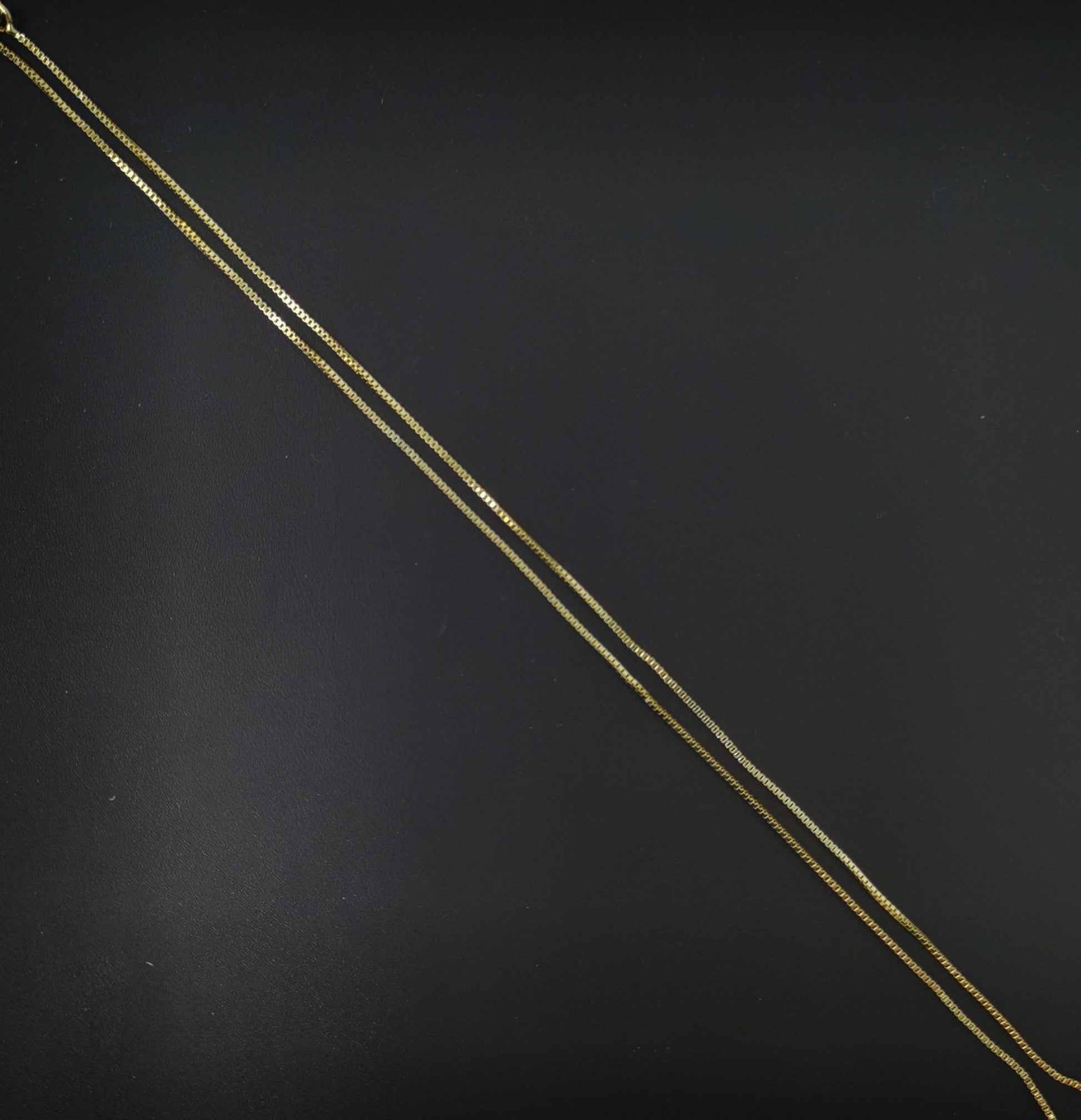 1pc 16'' ready to wear 14k gold square box chain necklace, layering dainty box chain jewelry making with pendant charm supplies,315