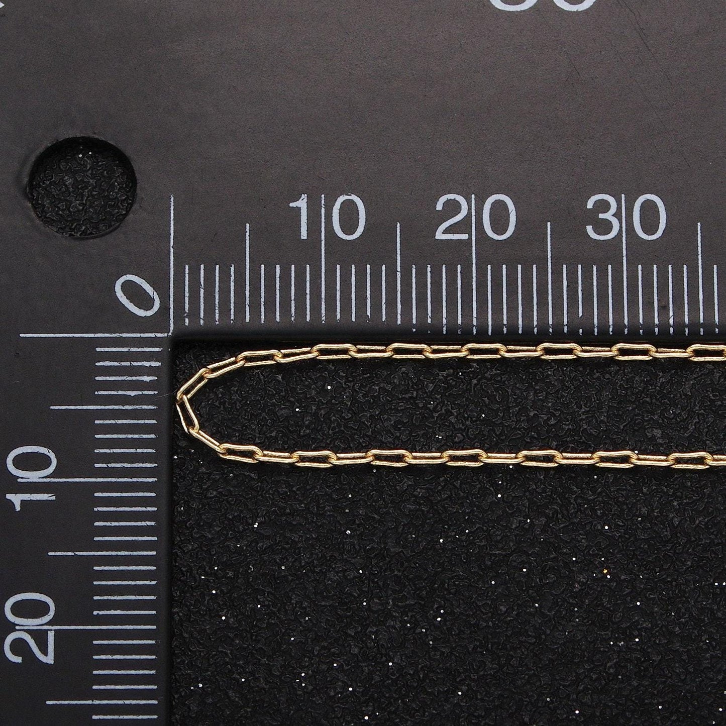 Gold filled rounded paperclip oval link unfinished gold, silver chain by yard for diy jewelry craft making | roll-1037 roll-1094