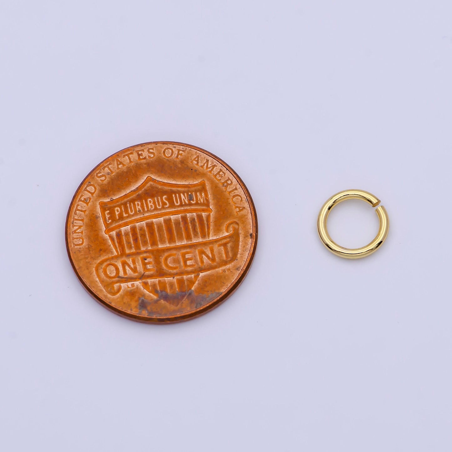 Gold 0.7mm x 7mm (22 gauge) 10 gr jump ring gold connector open jump rings for jewelry making supplies charm bar supply