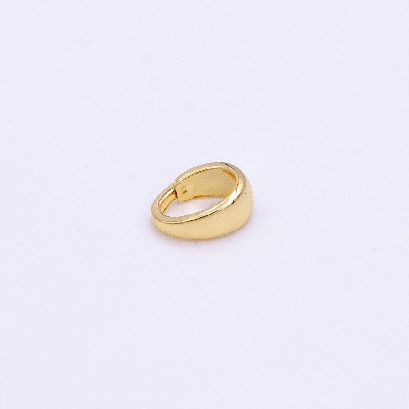 16k gold filled plain snap interchangeable charm holder jewelry supply| z491