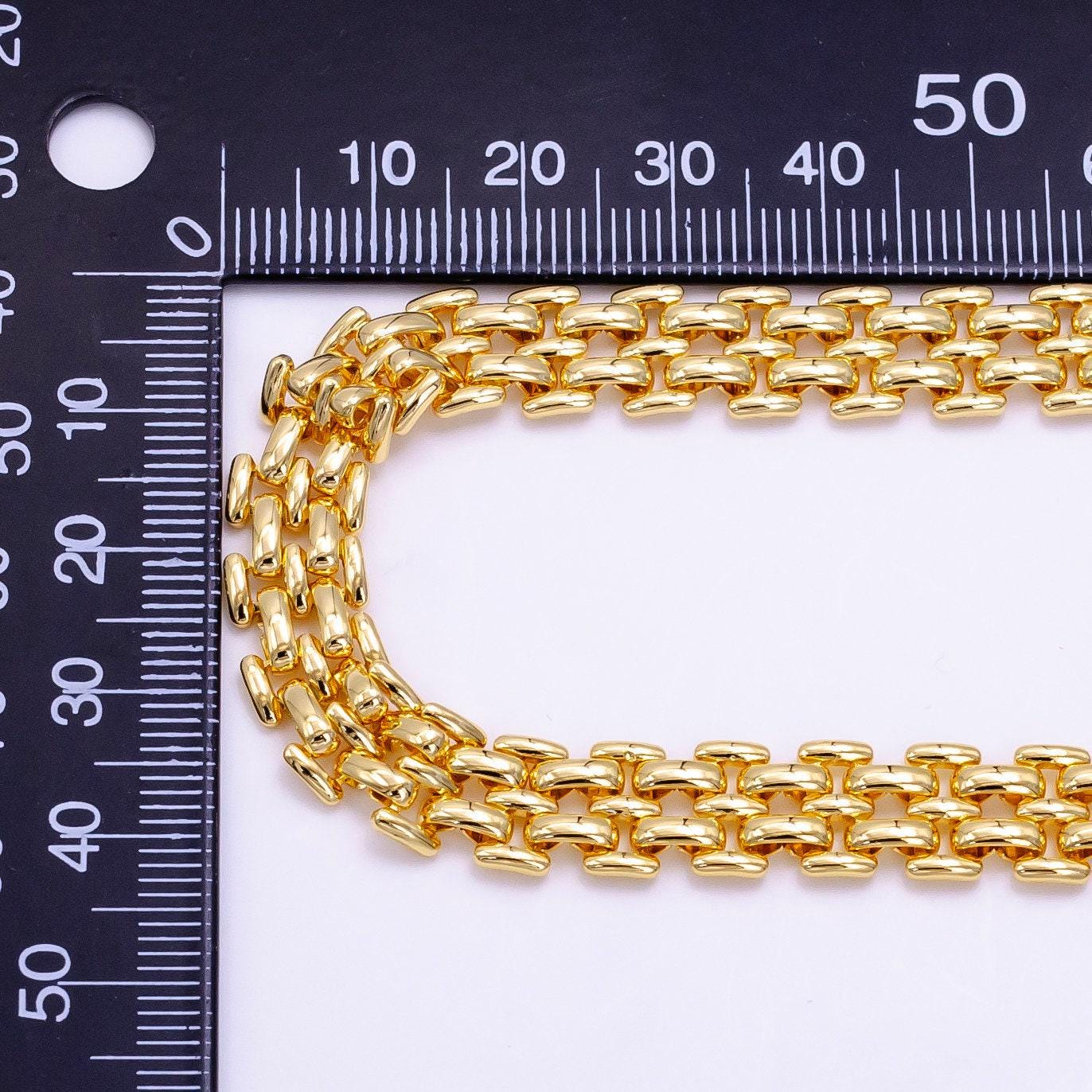 Layer gold panther chain necklace 16 inch long layering necklace statement necklace in 14k gold filled jewelry gift for her wa2473