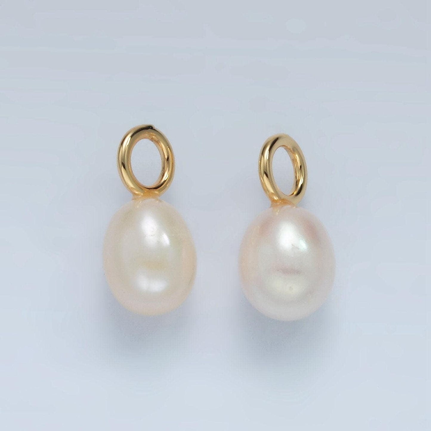 16k gold filled 16mm freshwater pearl drop pendant | p1868