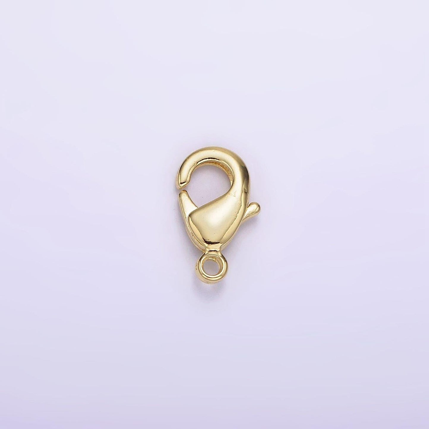 14k gold filled 15mm, 12mm, 10mm lobster claw clasps closure findings supply for jewelry making | z533 - z535