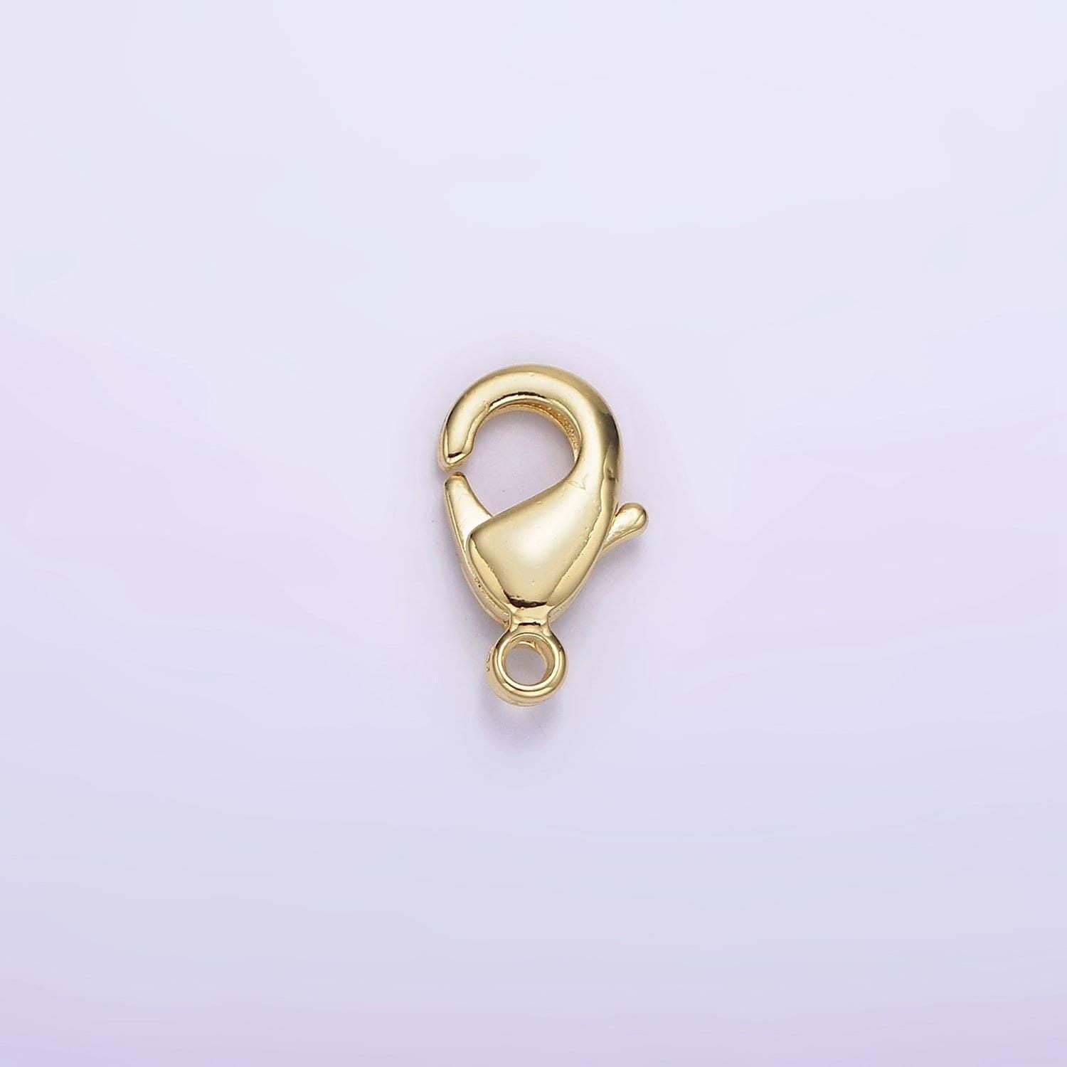 14k gold filled 15mm, 12mm, 10mm lobster claw clasps closure findings supply for jewelry making | z533 - z535