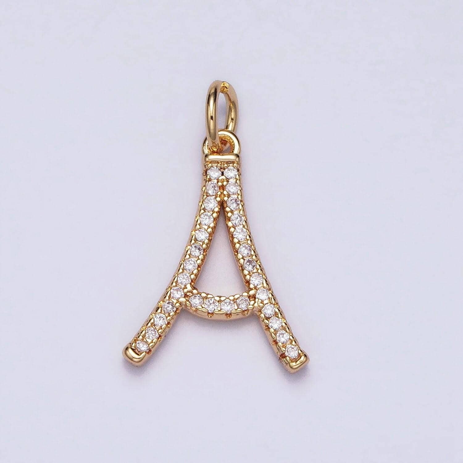 16k gold fill cz micro pave initial letter charm capital letter alphabet pendant cursive name jewelry personalized handmade jewelry