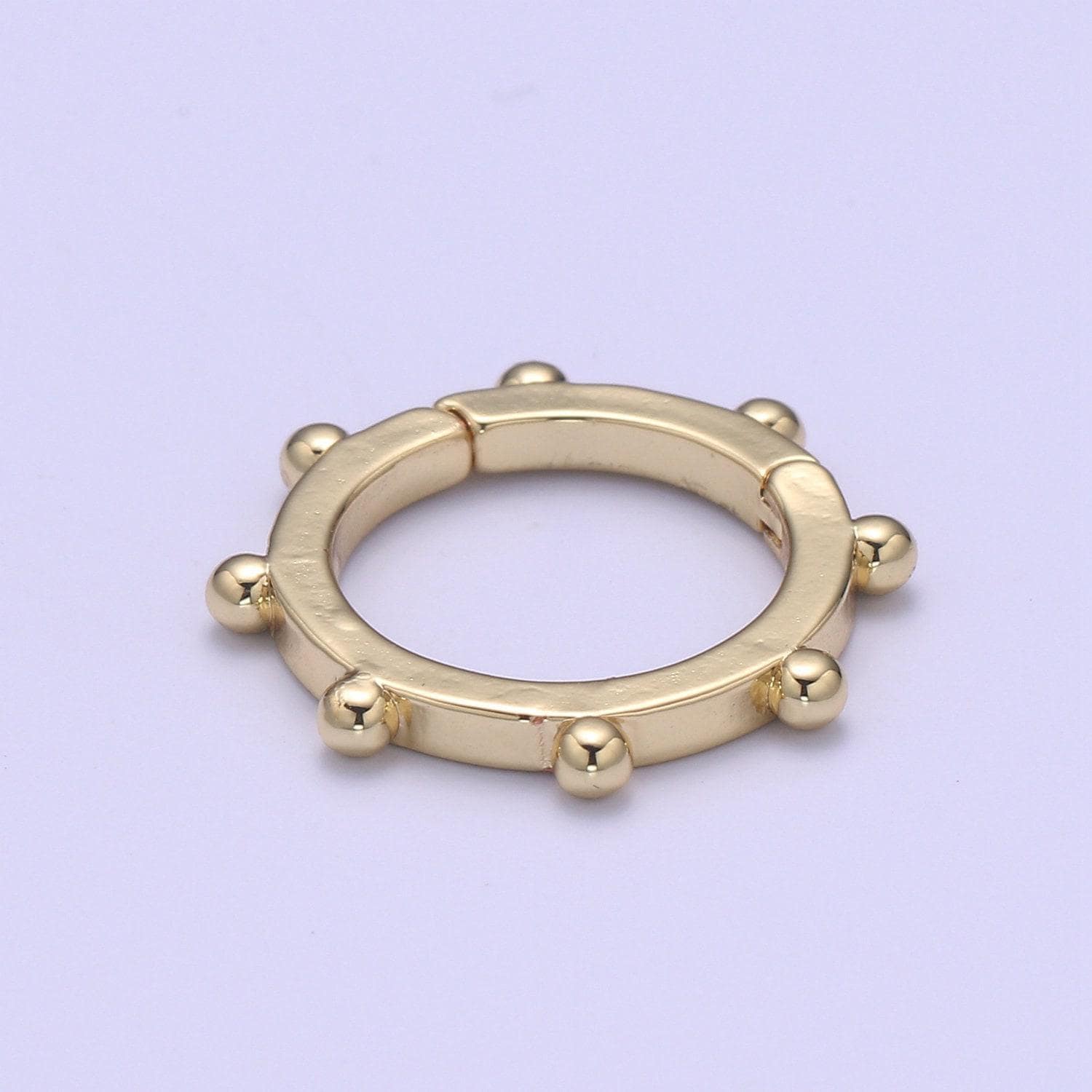 1 pc nautical gold spring gate ring, 18 mm ship wheel push gate ring, charm holder clasp for connector, wristlet holder l-275
