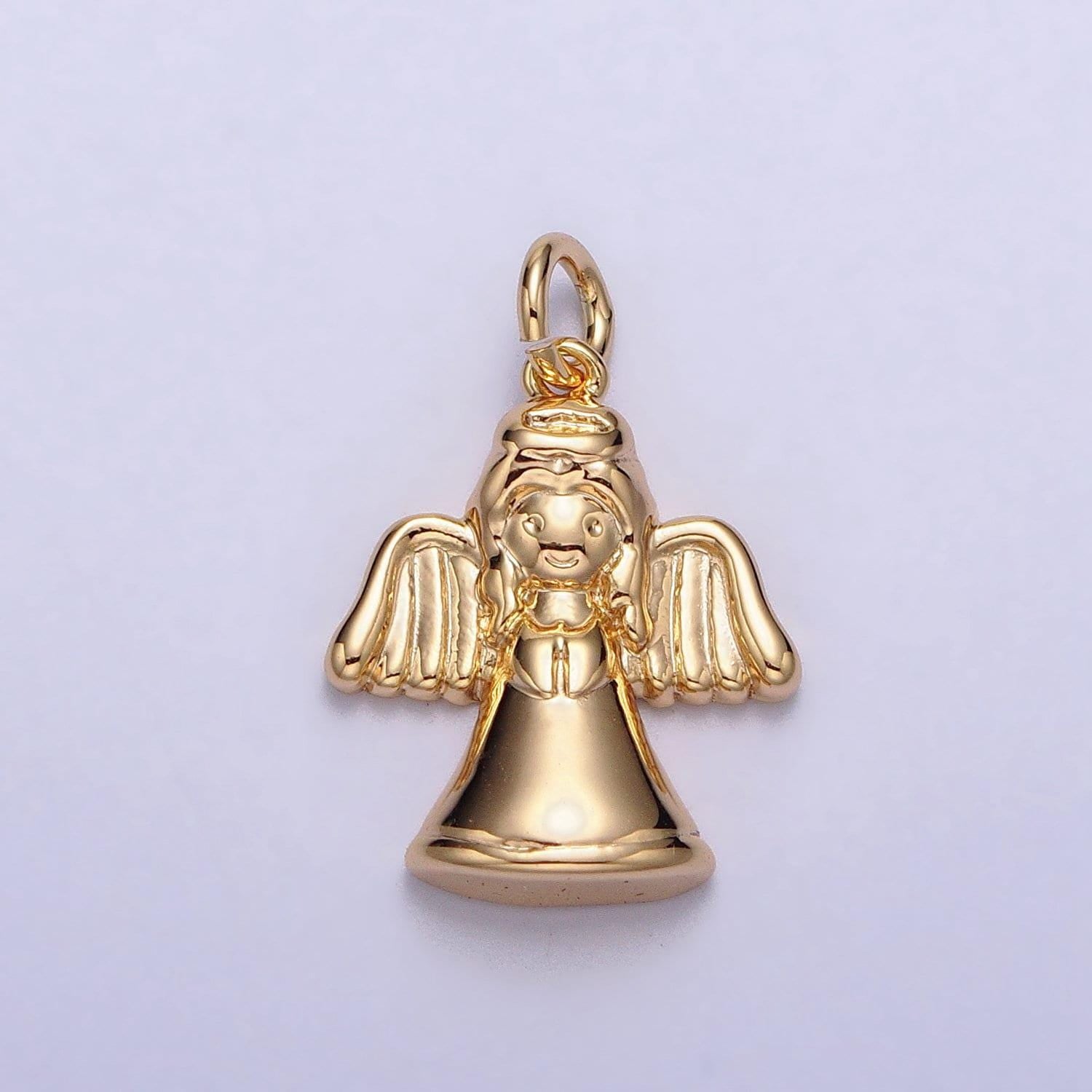 Miini gold angel charms cute angel pendant for bracelet necklace earring component for christmas religious jewelry making ac199