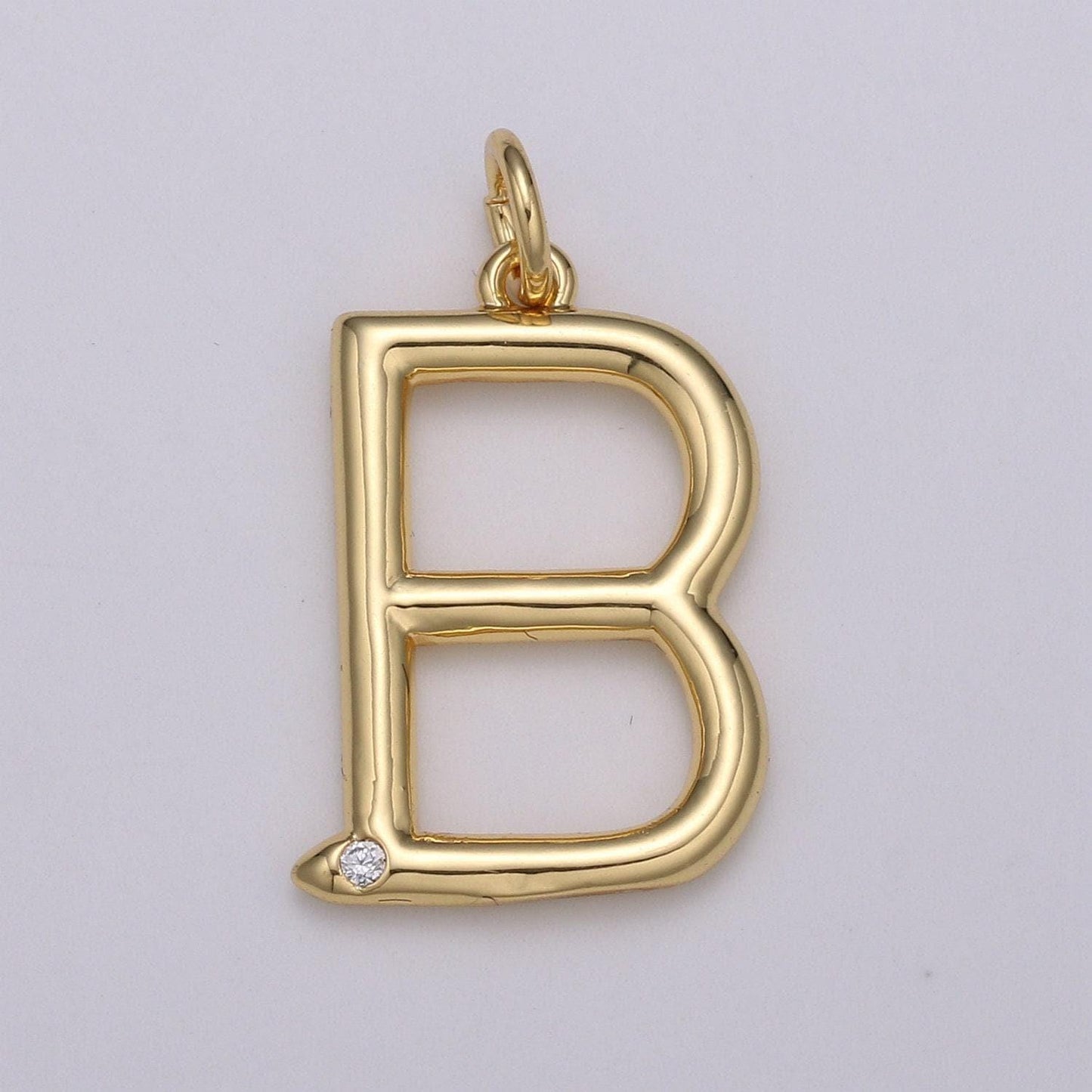 Gold letter charms, personalized charm, initial charms, bracelet charms, mini pendant charms for necklace charm 20x14mm,alph-15