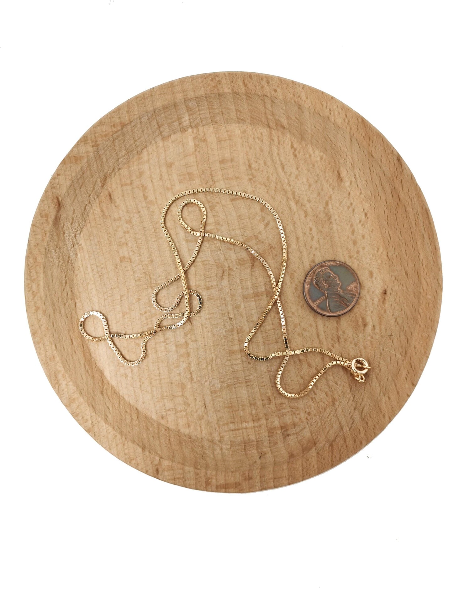 1pc 19.6'' x 1.2mm thickness ready to wear 18k gold rolo box chain necklace, layering dainty box chain for jewelry making charm, 743