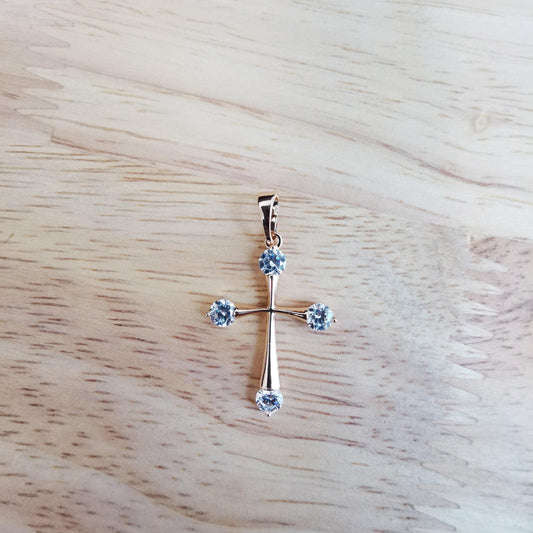 Simple minimalist gold filled cross pendants i-827