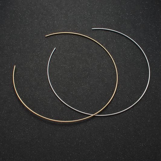 Dainty gold collar necklace silver choker necklace minimalist jewelry thin wire layer necklace adjustable wa-2620