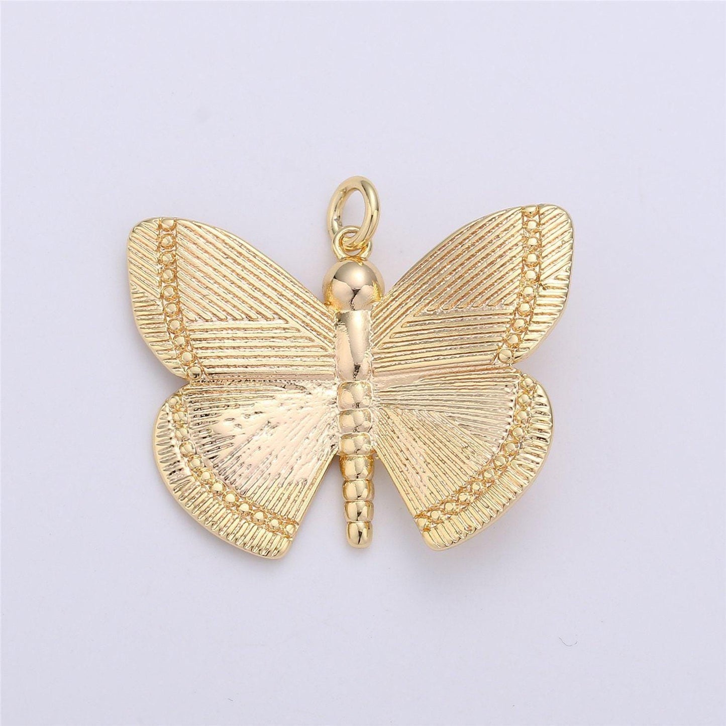 14k gold filled butterfly pendant mariposa butterfly charms for bracelet, earring, necklace component for jewelry making supply