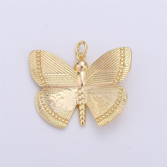 14k gold filled butterfly pendant mariposa butterfly charms for bracelet, earring, necklace component for jewelry making supply