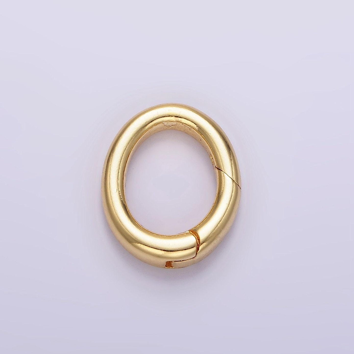 Mini gold filled rings spring oval spring gate ring clasp for jewelry small oval push gate snap hook for charm holder jewelry making z-798