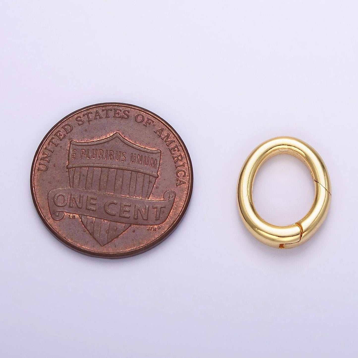 Mini gold filled rings spring oval spring gate ring clasp for jewelry small oval push gate snap hook for charm holder jewelry making z-798