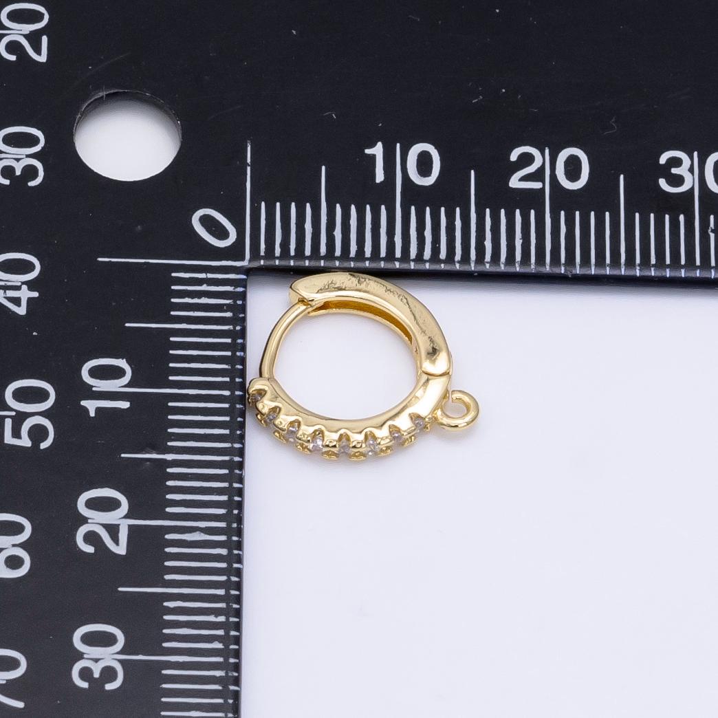 1pair gold circular cuff earring, earring supplies for diy earring jewelry, earring supply diy findings, supp 473