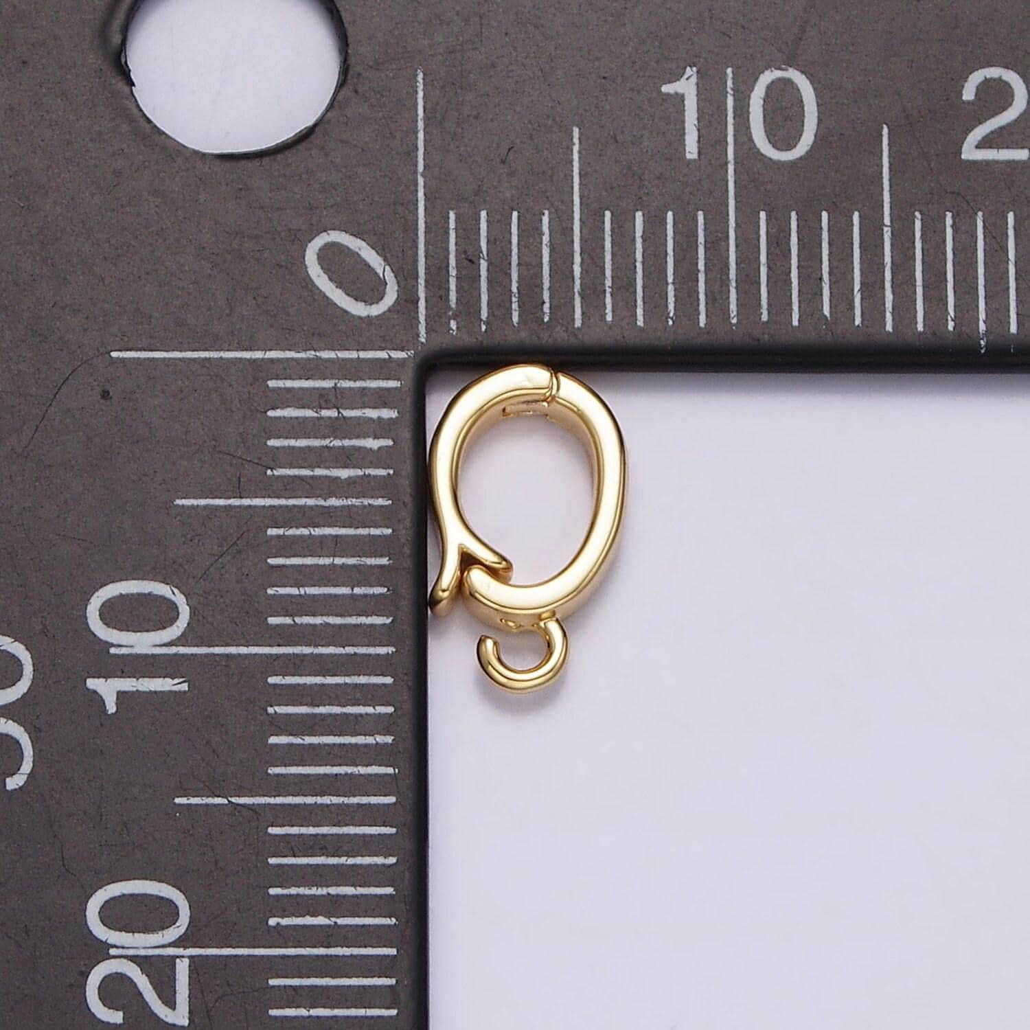 14k gold filled hinged pull clasp charm bail necklace enhancer bail enhancer snap bail clasp charm with open loop for charm bar supply z929