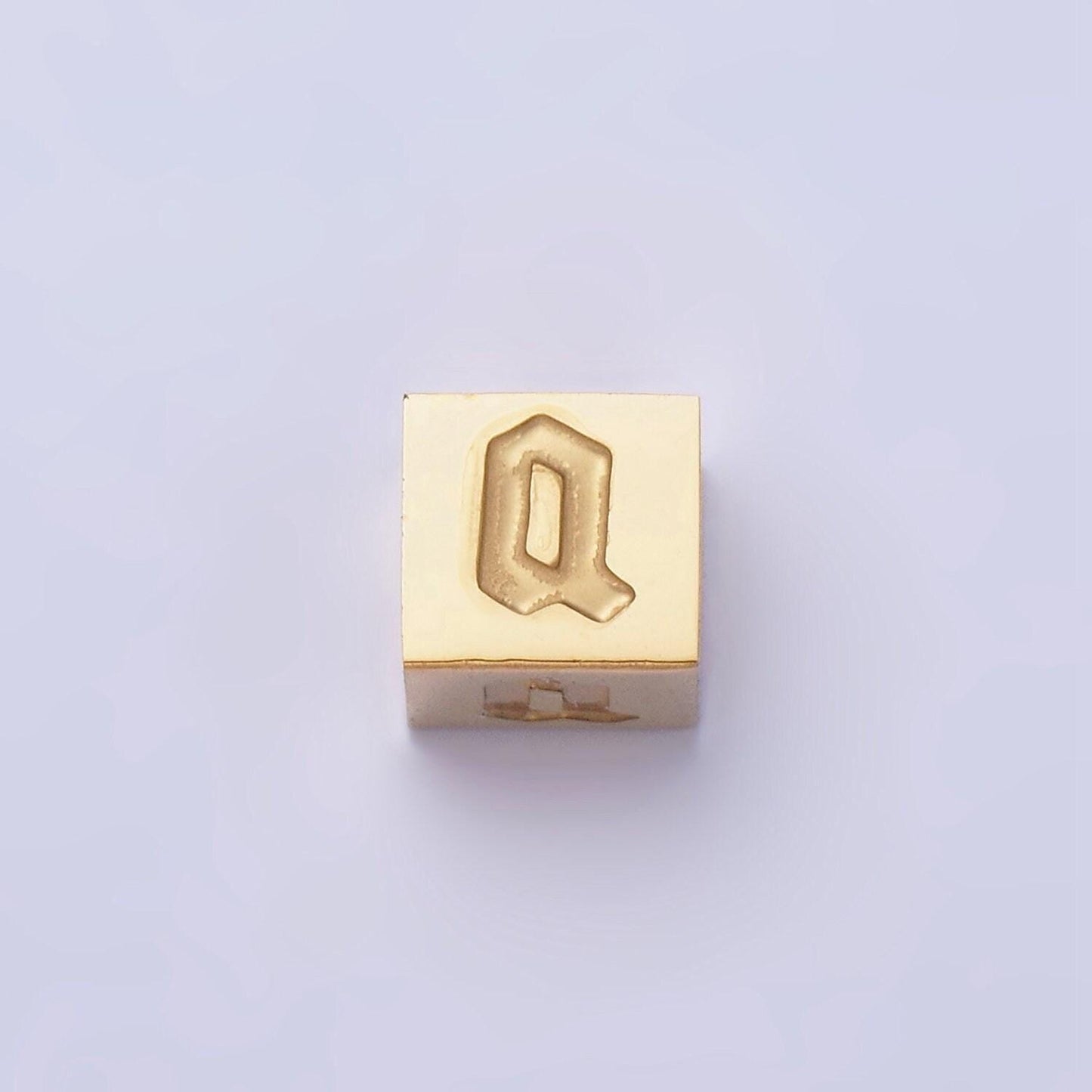 Gold stainless steel gothic letter bead spacer old english alphabet for bracelet necklace jewelry initial charm supplies tarnish free a-937