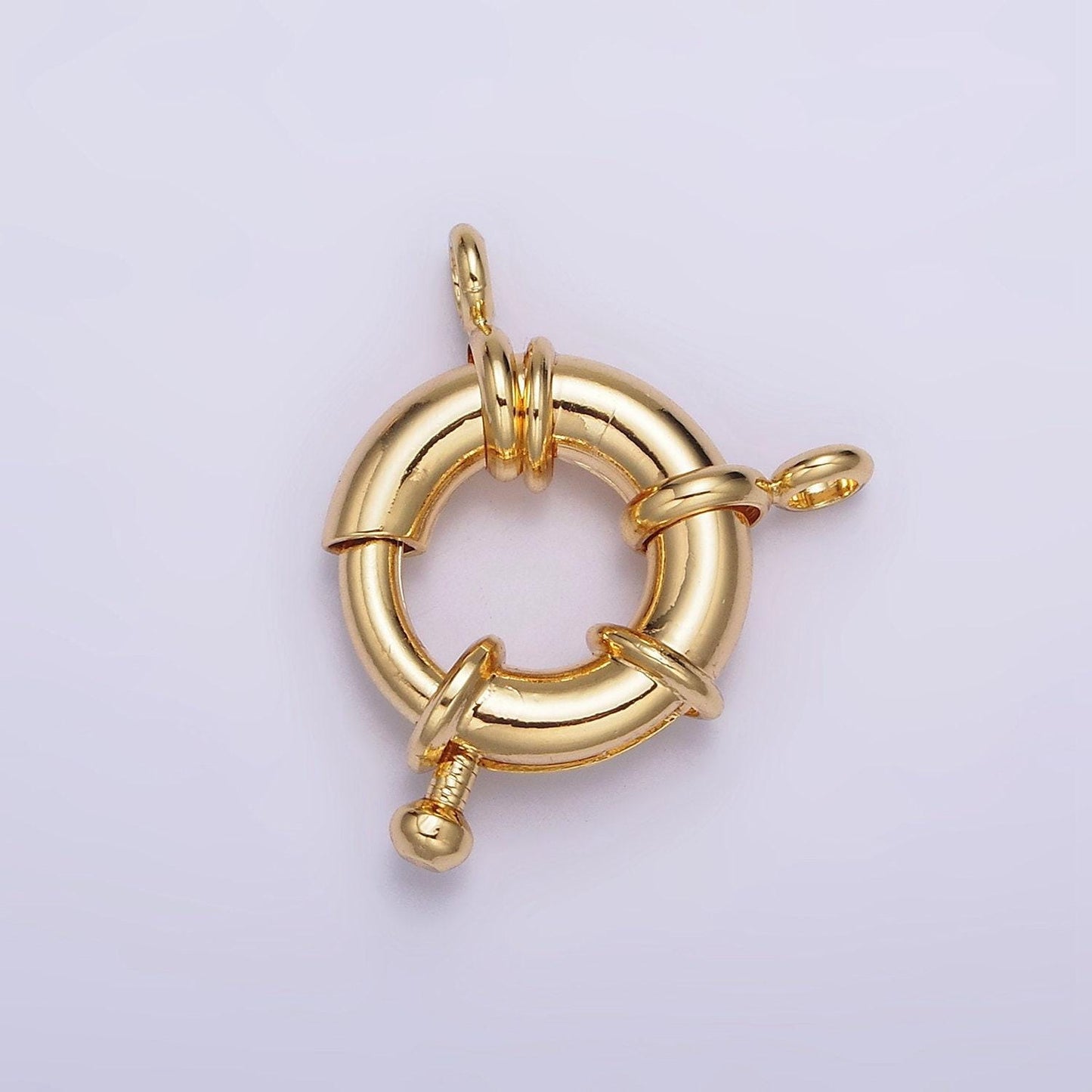 16k gold filled 16mm, 18.5mm double loop sailor clasps jewelry making closure supply | z451 z452
