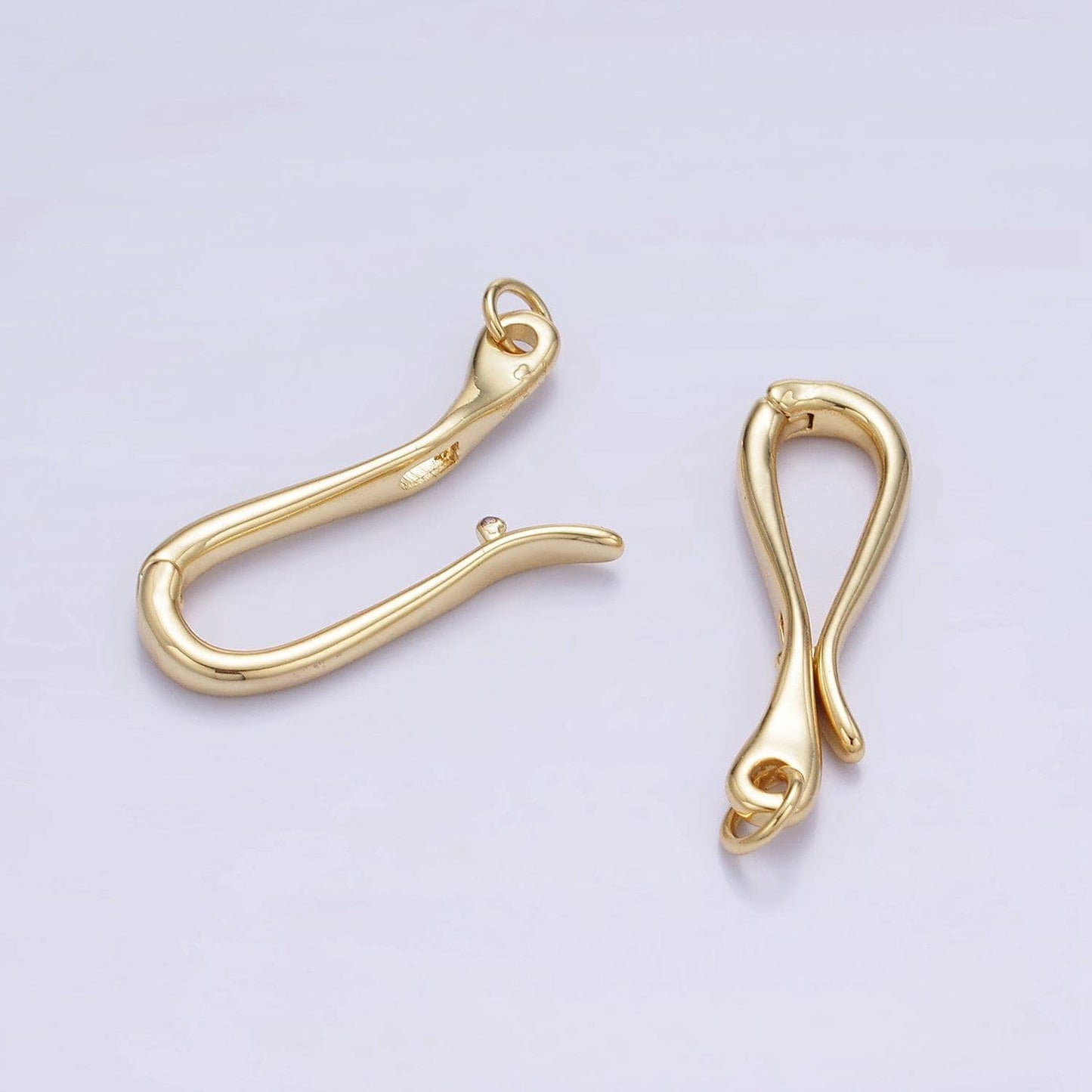 14k gold filled hinged push clasp charm bail for necklace bail enhancer snap bail clasp charm for charm bar supply component jewelry making