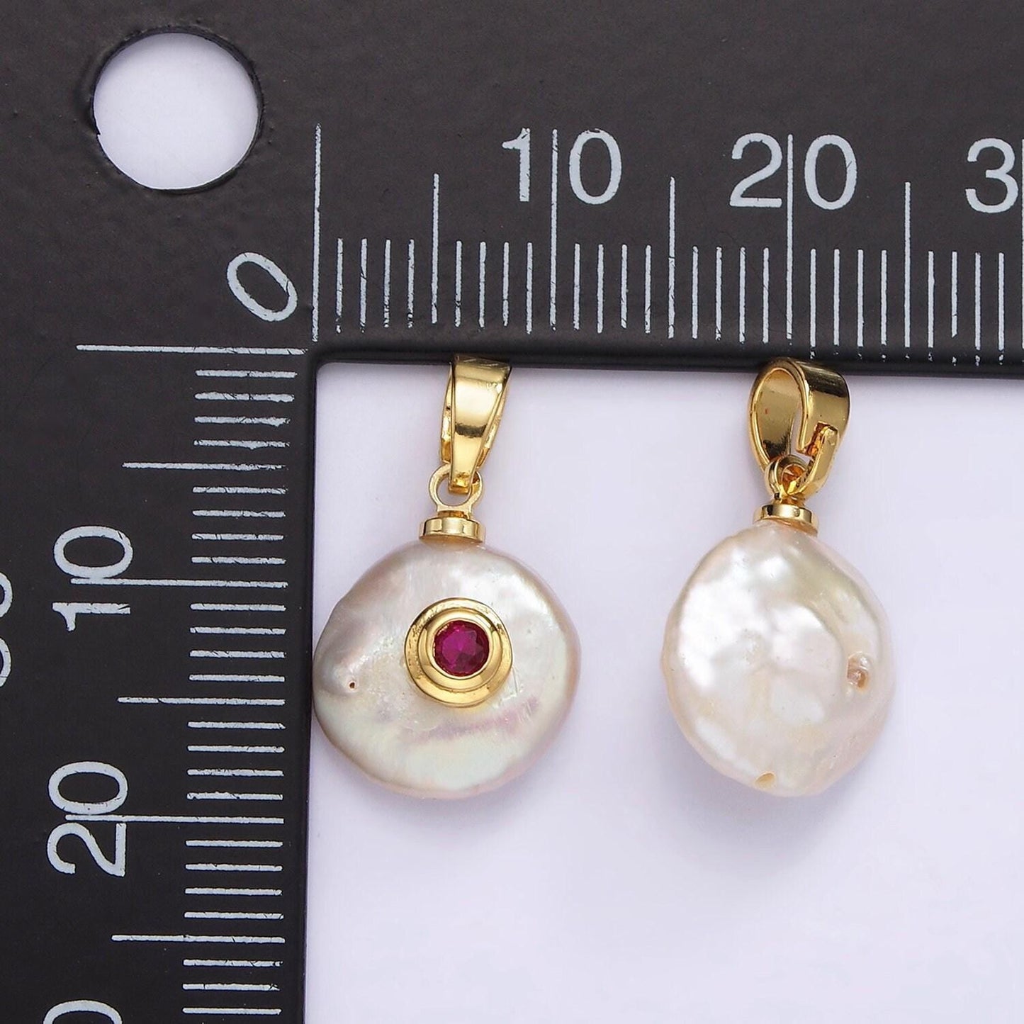 Freshwater pearl pendant cz freeform pearl round oval cz charms for bracelets necklace jewelry with clear, blue cz stone for wedding jewelry
